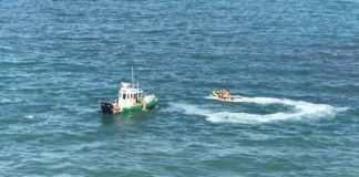 Jet Skiers Nearly Knocked Down By Carnival Cruise Ship