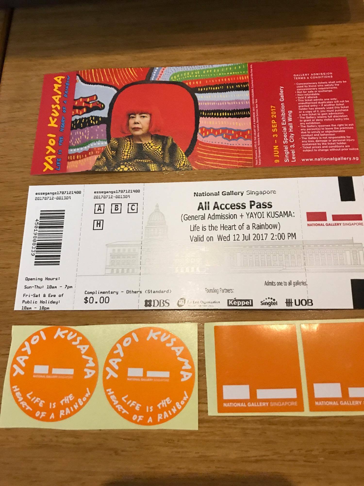 Yayoi Kasuma National Gallery Singapore All Access Pass